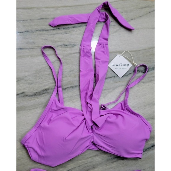 Grace Tempt Purple Bikini Small NWT - Picture 2 of 9